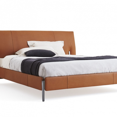  Contemporary Double Bed Nick Luxury Minimalist Line-design Bed