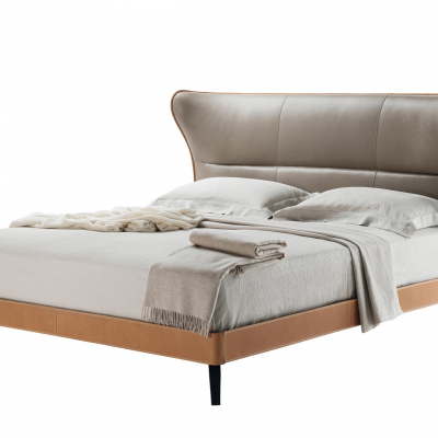 Italian Classic Bed Mamy Blue Soft Contours Italian style Bed