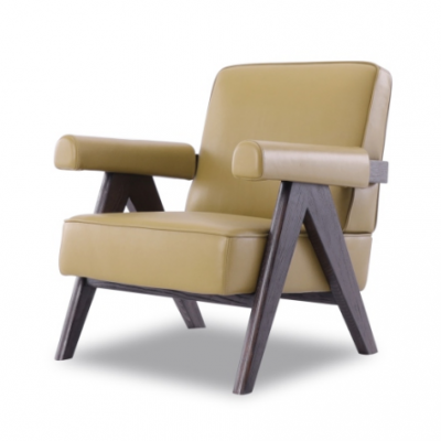 Minimalist Lines Wooden Structure Armchair Capito Complex  CASSINA 